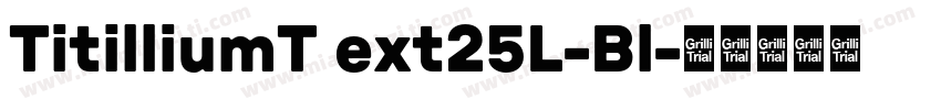 TitilliumT ext25L-Bl字体转换